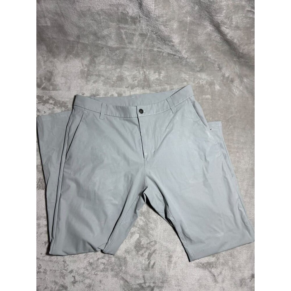 Lululemon Pants Mens Size 33 Gray Commission Slim Fit Warpstreme Chino Trousers